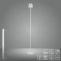 JUST LIGHT LED-Stehleuchte 1flg weiß^ Stehleuchten
