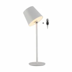 JUST LIGHT LED-Tischleuchte 1flg weiß^ Außen Tischleuchten|Akku Tischleuchten