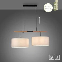 JUST LIGHT Pendelleuchte 2flg weiß^ Pendelleuchten