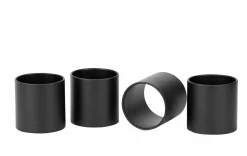 Justinus 4er Serviettenringe schwarz^ Sonstige Tischaccessoires