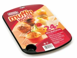 Backzubehör>Kaiser 24er Mini-Muffinform 27x38cm schwarz