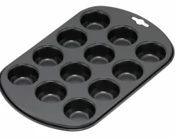 Backzubehör>Kaiser 12er Muffin-Backform 27x38cm schwarz