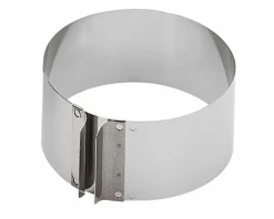 Backzubehör>Kaiser Tortenring mit Griffen 16cm silberfarben