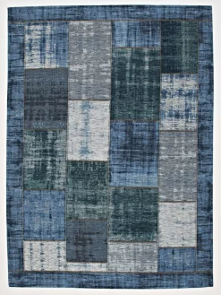 Moderne Teppiche>Karpi Moderner Webteppich blau