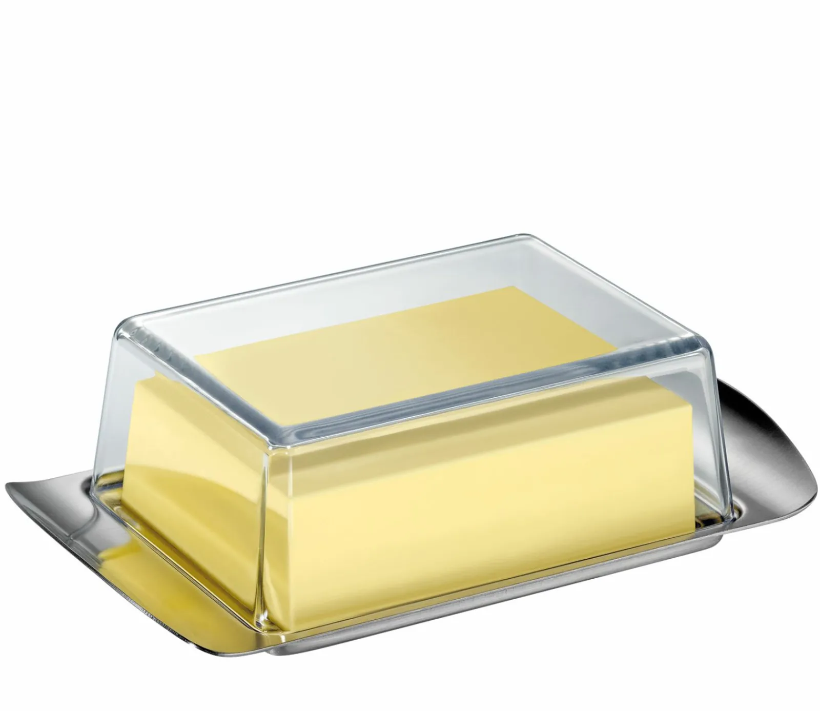 Serviergeschirr>Küchenprofi Butterdose silberfarbentransparent
