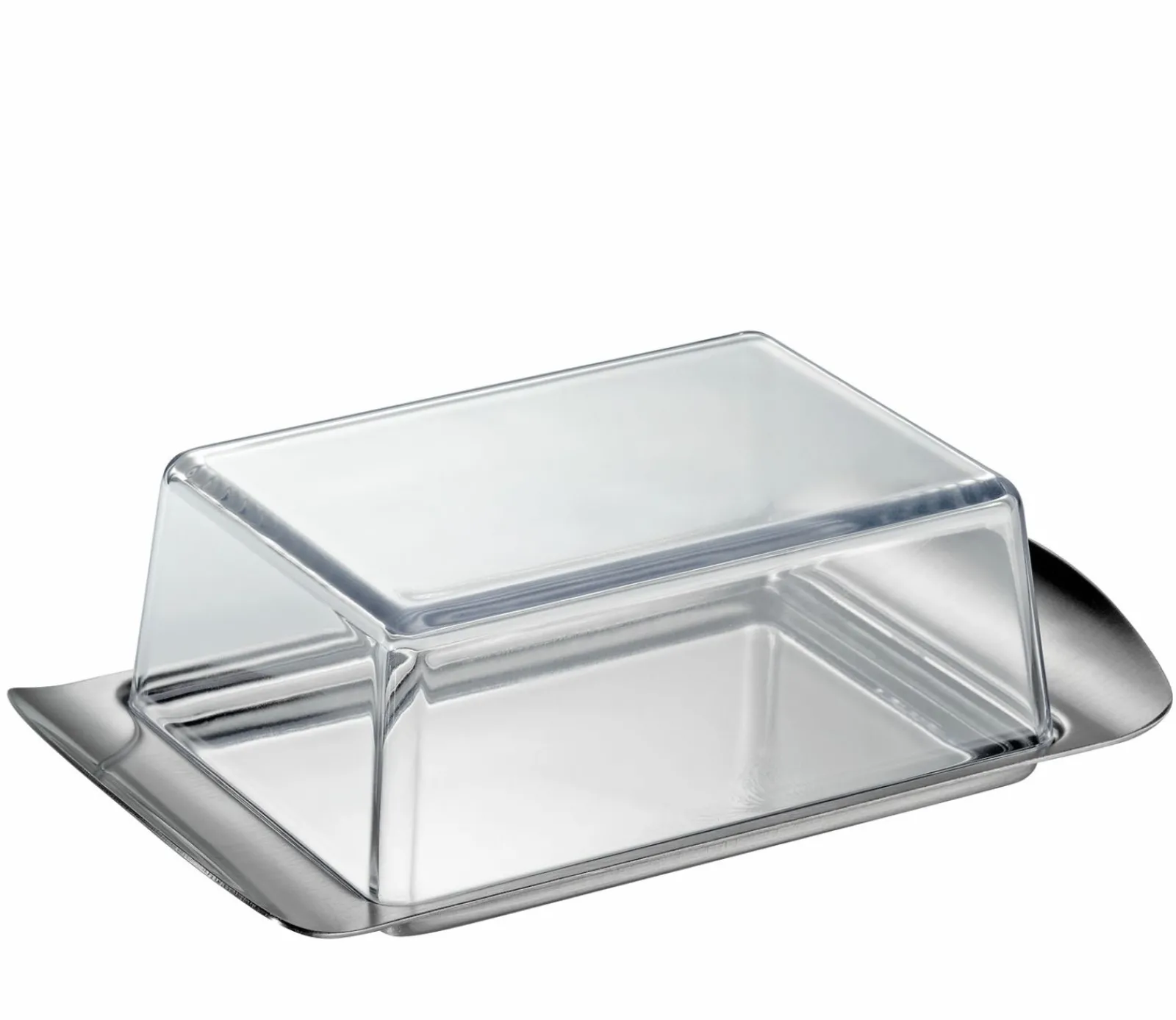 Serviergeschirr>Küchenprofi Butterdose silberfarbentransparent