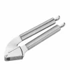 Küchenprofi Knoblauchpresse 27cm silberfarben^ Küchenzubehör