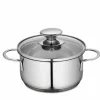 Küchenprofi Kochtopf mit Glasdeckel 14cm silberfarbentransparent^ Töpfe