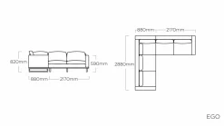 KETTLER Lounge-Set silberfarben^ Gartenlounge Sets