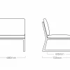 KETTLER Mittelteil grau^ Lounge Sessel
