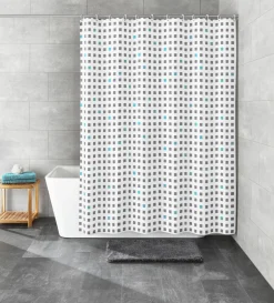 Kleine Wolke Duschvorhang grau^ Badzubehör|Badaccessoires