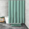 Kleine Wolke Duschvorhang blau^ Badzubehör|Badaccessoires