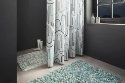 Badzubehör|Badaccessoires>Kleine Wolke Duschvorhang grau