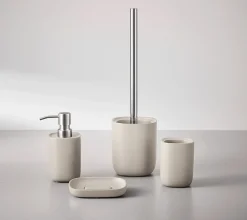 Badzubehör|Badaccessoires>Kleine Wolke WC-Bürsten-Halter grau
