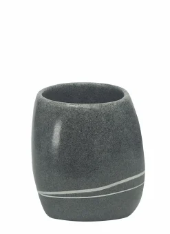 Kleine Wolke Zahnputzbecher grau^ Badzubehör|Badaccessoires