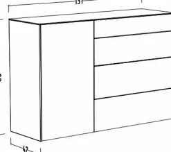 Kommode grau^ Kommoden & Sideboards|Kommoden