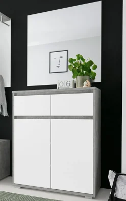 Kommoden & Sideboards|Kommoden> Kommode weißgrau