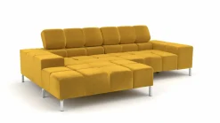 Lascondo Eckgarnitur gelbgoldfarben^ Sofas & Couches