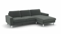 Sofas & Couches>Lascondo Eckgarnitur grau