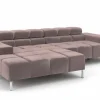 Sofas & Couches>Lascondo Eckgarnitur pinkrot