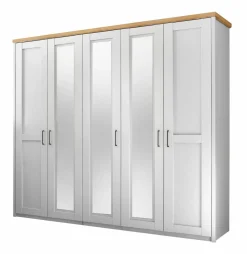 Kleiderschränke>LIV'IN Drehtürenkleiderschrank 5-trg. weiß