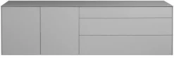 Tv & Mediamöbel|Kommoden & Sideboards> Lowboard grau