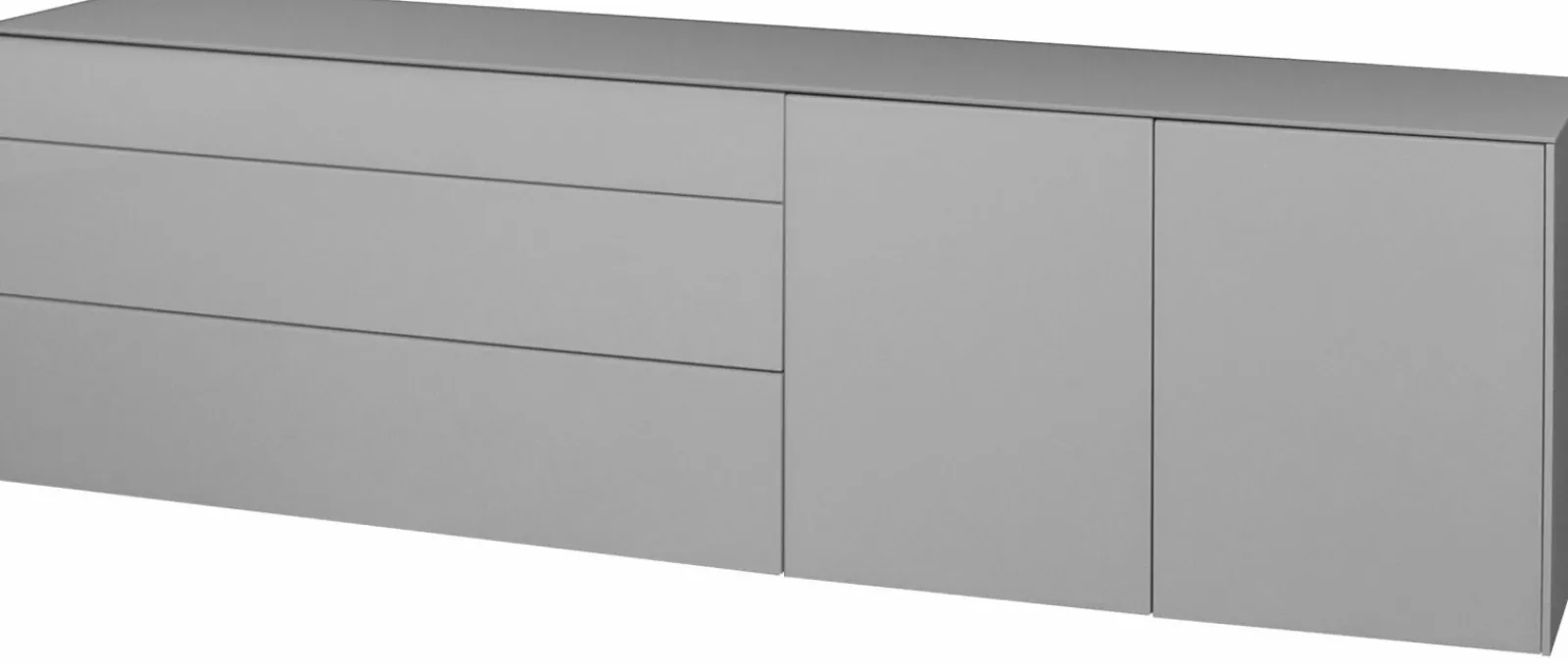 Tv & Mediamöbel|Kommoden & Sideboards> Lowboard grau