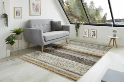 Luxor - Reinkemeier Webteppich modern beigemehrfarbig^ Moderne Teppiche