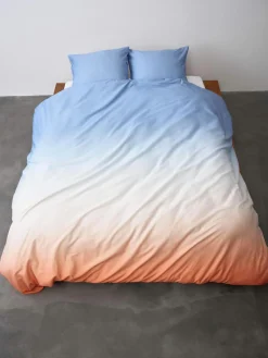 Satin>Marc O'Polo Satin-Bettwäsche blau