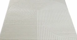 Medipa Moderner Webteppich hoch-tief beige^ Moderne Teppiche
