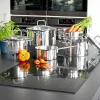 M&K by Elo Topfset 5tlg. silberfarben^ Topfsets
