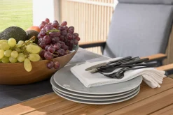 MONDO Ausziehtisch Keramik/Teak braun^ Gartentische Ausziehbar