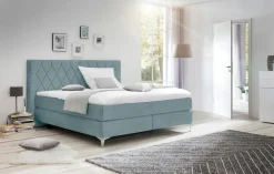 Boxspringbetten|Betten>MONDO Boxspringbett blau