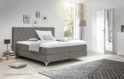 MONDO Boxspringbett grau^ Boxspringbetten|Betten