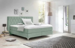 MONDO Boxspringbett grün^ Boxspringbetten|Betten