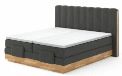 MONDO Boxspringbett m. Motor schwarz^ Boxspringbetten|Betten