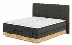 MONDO Boxspringbett m. Motor grau^ Boxspringbetten|Betten