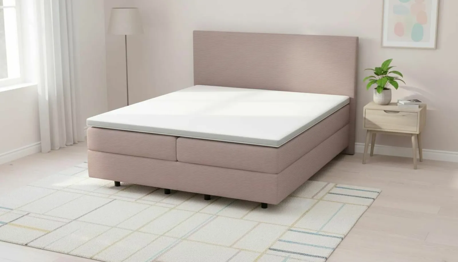 Boxspringbetten|Betten>MONDO Boxspringbett pink