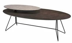 MONDO Couchtisch mit Tablett braun^ Couch- & Beistelltische