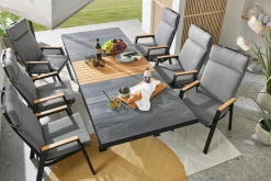 Gartensessel>MONDO Gartensessel Relax Move Teak grau