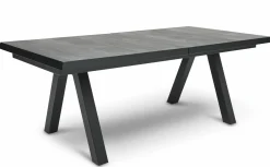 MONDO Gartentisch ausziehbar Keramik schwarzgrau^ Gartentische Ausziehbar