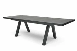 MONDO Gartentisch ausziehbar Keramik schwarzgrau^ Gartentische Ausziehbar