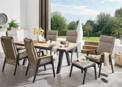 MONDO Hocker braungrau^ Gartenhocker