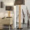 Stehleuchten>MONDO LED-Stehleuchte 2flg braunschwarzgoldfarbengrau