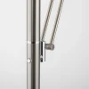 Stehleuchten>MONDO LED-Stehleuchte 2flg silberfarben