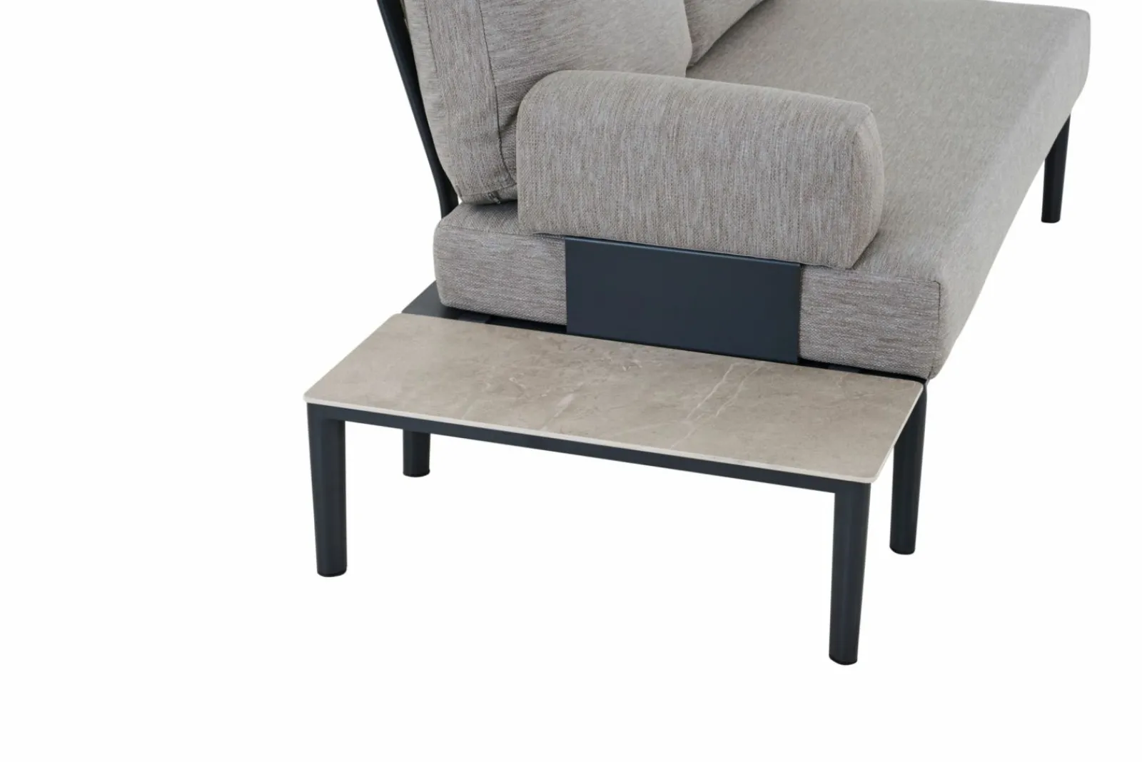 Loungetische>MONDO Loungeseitentisch grau
