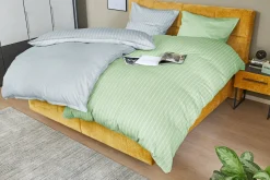 MONDO Mako-Satin-Bettwäsche grausilberfarben^ Satin