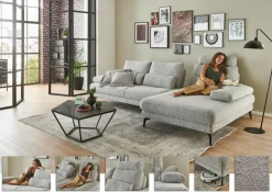 Sofas & Couches>MONDO Polstergarnitur grau