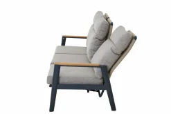 Gartensofas>MONDO 3-Sitzer Sofa braungrau