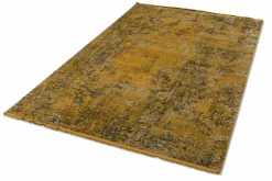 Moderne Teppiche>MONDO Webteppich modern goldfarben